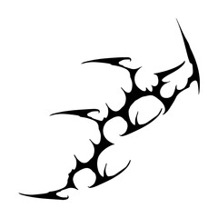 Y2k Neotribal Tattoo Vector