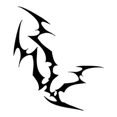 Y2k Neotribal Tattoo Vector