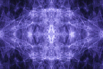 Abstract Purple Symmetrical Pattern Design