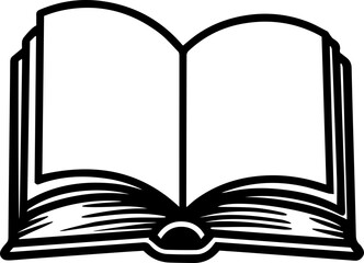 open book vector illustration icon 