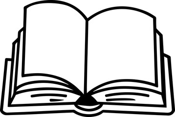 open book vector illustration icon 