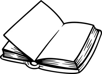 open book outline icon 