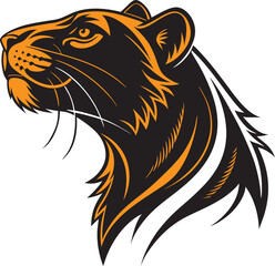 vector illustration of a tiger