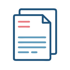 Document Icon Representing Paperwork and Administrative Records