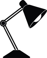 adjustable reading lamp with light silhouette