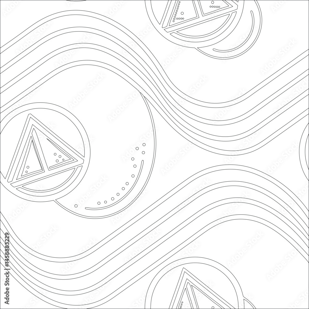 Poster abstract vector background with waves