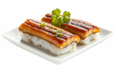 cake on a white plate