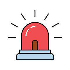 Obraz premium Emergency Siren Icon Representing Alert and Emergency Warning System