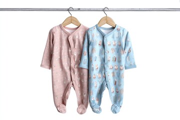 Baby pajamas isolated on white background
