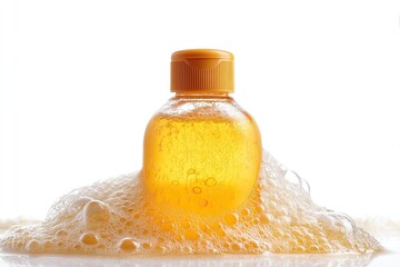 Baby shampoo isolated on white background