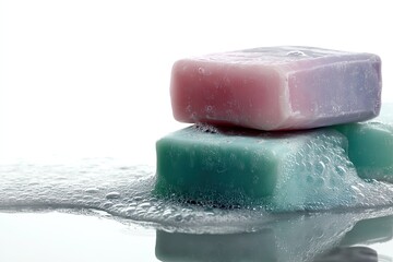 Baby soap isolated on white background