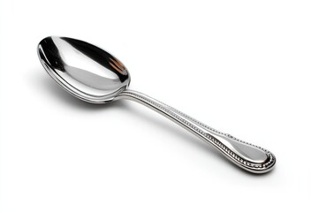 Baby spoon isolated on white background