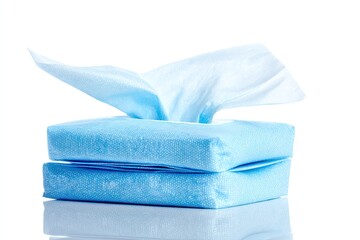 Baby wipes isolated on white background
