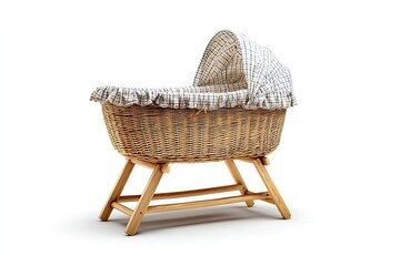 Bassinet isolated on white background
