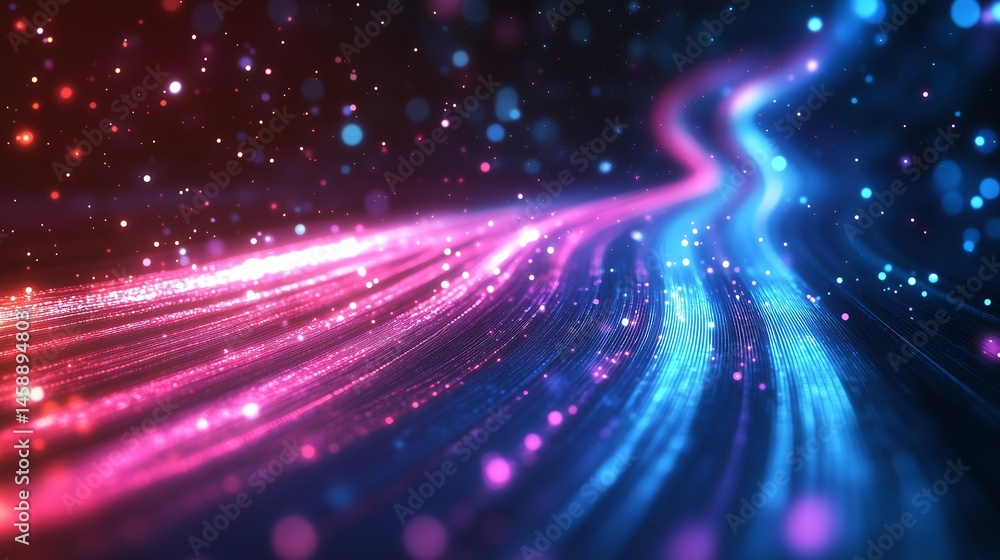 Poster abstract high-speed light background for big data theme