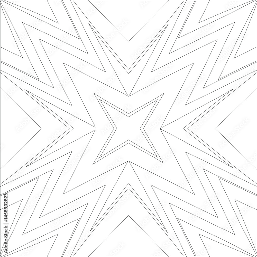 Poster seamless geometric arrow pattern with abstract shapes and decorative design elements