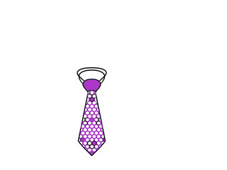 tie on white background