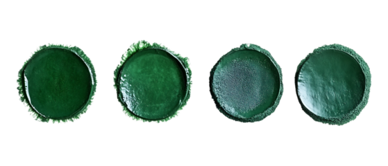 Pack of Green Circle Texture Backgrounds HighResolution Images set against transparent background