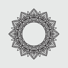 Minimal Mandala design