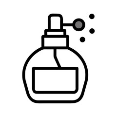 Obraz premium Perfume Bottle Icon Representing Fragrance or Cosmetic Product