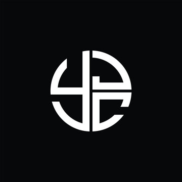 YJC logo YJC icon YJCvector YJC monogram YJCletter YJCminimalist YJC Circle YJCflat Unique modern flat abstract logo design.