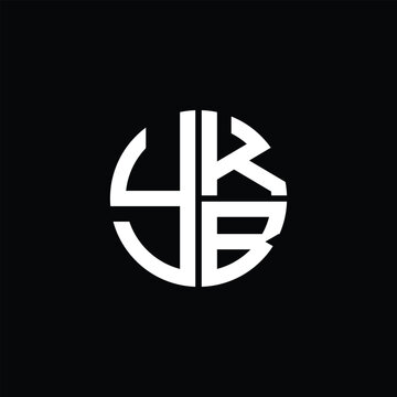 YKB logo YKB icon YKBvector YKB monogram YKBletter YKBminimalist YKB Circle YKBflat Unique modern flat abstract logo design.