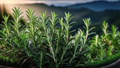 Close-up of Fresh Rosemary