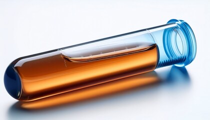 test tube isolated on white