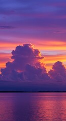 Golden Hour Sky with Soft Cloud Textures for Phone Background Wallpaper