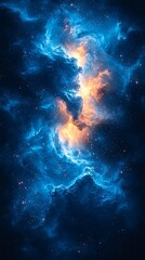 Obraz premium Cosmic cloudscape, vibrant hues