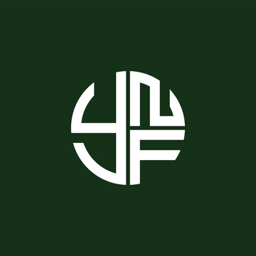 YNF logo YNF icon YNFvector YNF monogram YNFletter YNFminimalist YNF Circle YNFflat Unique modern flat abstract logo design.