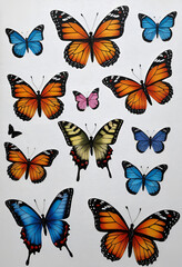 Obraz premium Fluttering Fantasia: Colors in Flight