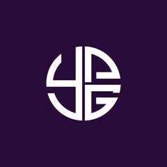 YPF logo YPF icon YPF vector YPF monogram YPF letter YPF minimalist YPF Circle YPF flat Unique modern flat abstract logo design.