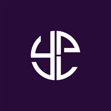 YPL logo YPL icon YPL vector YPL monogram YPL letter YPL minimalist YPL Circle YPL flat Unique modern flat abstract logo design.