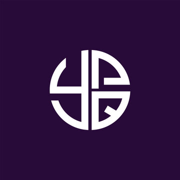 YPQ logo YPQ icon YPQvector YPQ monogram YPQletter YPQminimalist YPQ Circle YPQflat Unique modern flat abstract logo design.
