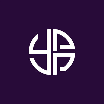 YPP logo YPP icon YPP vector YPP monogram YPP letter YPP minimalist YPP Circle YPP flat Unique modern flat abstract logo design.