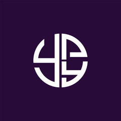 YPY logo YPY icon YPY vector YPY monogram YPY letter YPY minimalist YPY Circle YPY flat Unique modern flat abstract logo design.