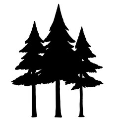 Fototapeta premium Tree Silhouette Set