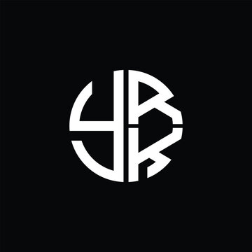 YRK logo YRK icon YRKvector YRK monogram YRKletter YRKminimalist YRK Circle YRKflat Unique modern flat abstract logo design.