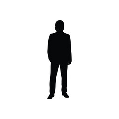 Businessman Silhouette Standing Pose