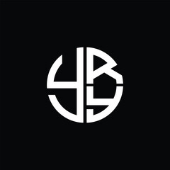YRY logo YRY icon YRYvector YRY monogram YRYletter YRYminimalist YRY Circle YRYflat Unique modern flat abstract logo design.