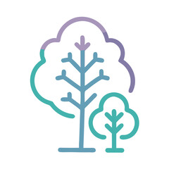 Tree Icon Representing Nature or Environmental Conservation