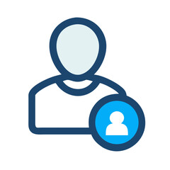 User Avatar Profile Icon Representing Personal Account or Identity