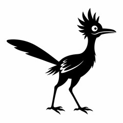 Bold Roadrunner Silhouette Art