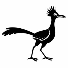 Bold Roadrunner Silhouette Art
