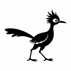 Bold Roadrunner Silhouette Art