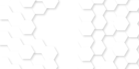Background with hexagons . Abstract background with lines . white texture background . hexagon abstract background. Surface polygon pattern with glowing hexagon paper texture and futuristic business