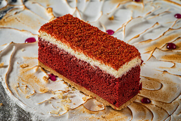 red velvet cake on plate