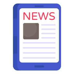 Smartphone Displaying Breaking News Headlines Mobile Journalism Information Technology