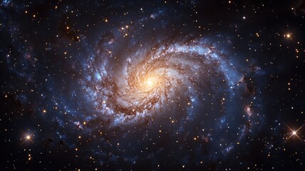 Spiral Galaxy with Stars and Cosmic Dust galaxy stars cosmic spiral galaxy cosmic dust space cosmos
